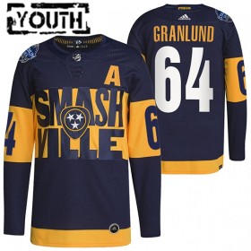 Nashville Predators Hockeydrakt Mikael Granlund 64 Adidas 2022 Stadium Series Authentic - Barn